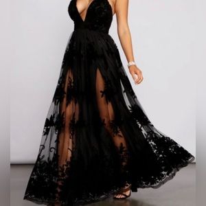 Black maxi gown